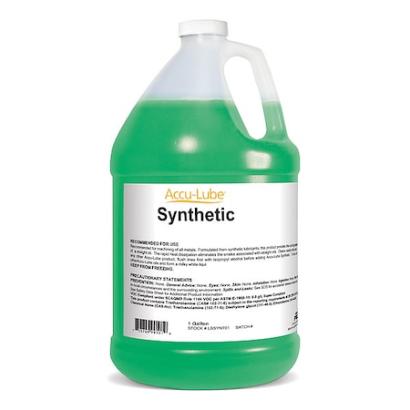 Accu-Lube 1 gal, Jug, Synthetic Oil, Blue LBSYNT01