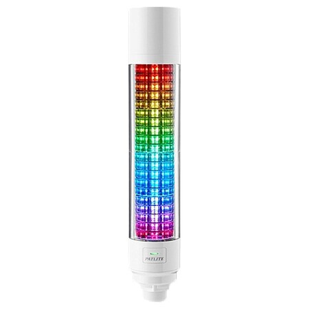 Patlite Tower Light Assembly, 24V DC, 60 mm Dia., 340 1/2 mm Height LB6-20ILWCBW