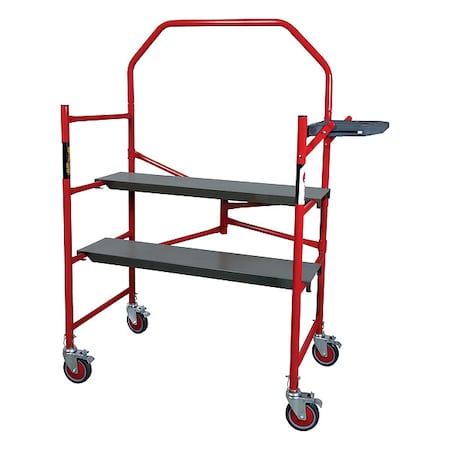 Metaltech Portable Scaffold, Steel, 750 lb Load Capacity, 4 ft Platform Height I-BM4S