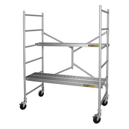 Metaltech Scaffold, Aluminum, 700 lb Load Capacity, 11-3/4 in to 6 ft Platform Height I-CAIRC
