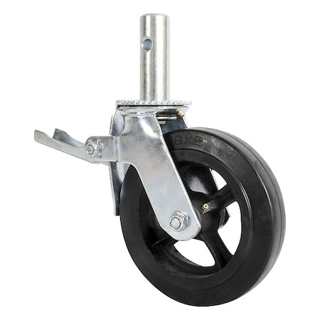 Metaltech Scaffold Caster, 8inLx3-3/4inWx13-1/2inH M-MBC8