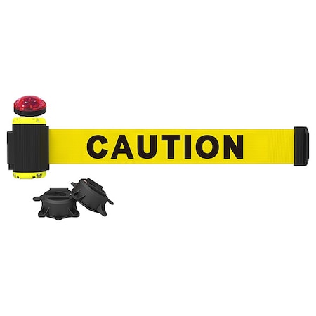 Banner Stakes Belt Barrier, Matte, Yellow Belt MH7001L