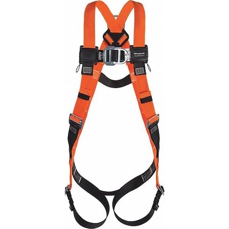 Honeywell Miller Titan II Full Body Harness, L/XL, 400 lb., Mating Chest/ Mating Leg Straps, Back, Chest D-Ring T4000FD/UAK