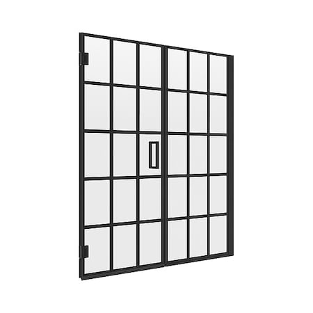 Fgi Shower Door, 60 in W, 74 in H, Glass MRHG6074-GR-MB