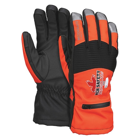 Mcr Safety 980 2XL, Polyurethane Palm, High-Visibility Orange 980XXL