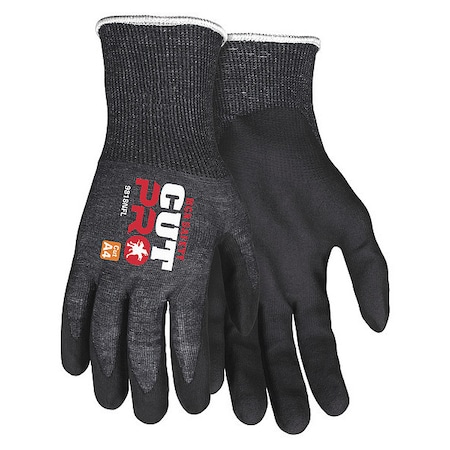 Mcr Safety Cut-Resistant Gloves, Cut Level A4 , Dipped , Foam Nitrile , Sandy , 2XS 12 PK 9818NFXXS