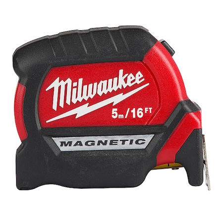 Milwaukee Tool 5m/16ft Compact Wide Blade Magnetic Tape Measure 48-22-0317