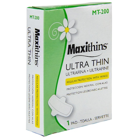 Hospeco Sanitary Napkin, 4-1/4 In. L, PK200 MT-200