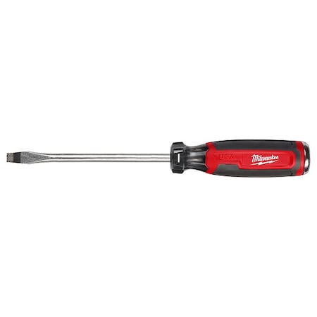Milwaukee Tool 5/16 in. x 6 in. Slotted Cushion Grip Demolition Screwdriver (Made in USA) MT208