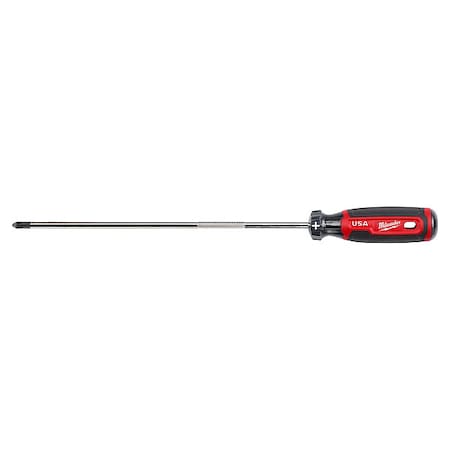 Milwaukee Tool 10 in. No 2 Phillips Cushion Grip Screwdriver (Made in USA) MT204