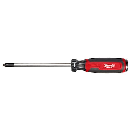 Milwaukee Tool 6 in. No 2 Phillips Cushion Grip Demolition Screwdriver (Made in USA) MT205