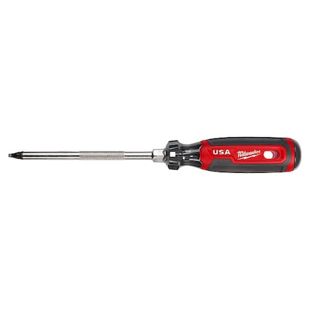 Milwaukee Tool 6 in. No 3 Square Cushion Grip Screwdriver (Made in USA) MT219