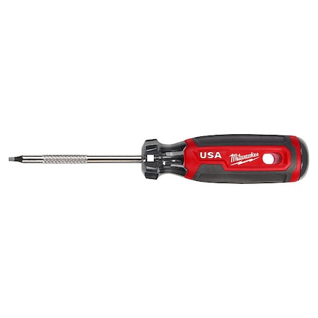 Milwaukee Tool 3 in. No 1 Square Cushion Grip Screwdriver (Made in USA) MT217