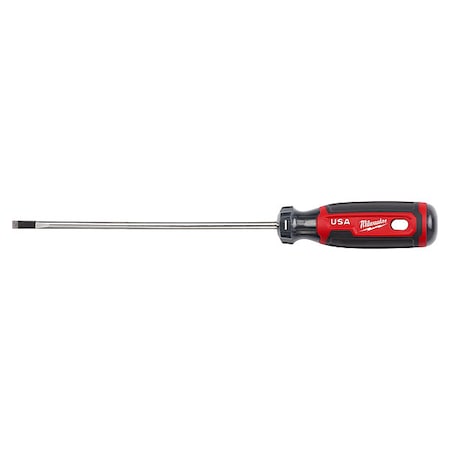 Milwaukee Tool 3/16 in. x 6 in. Cabinet Cushion Grip Screwdriver (Made in USA) MT212