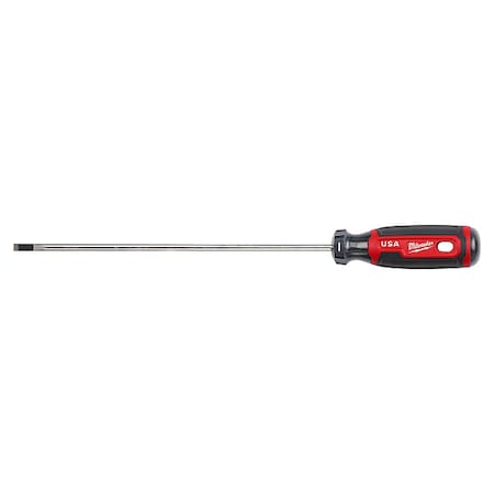 Milwaukee Tool 3/16 in. x 8 in. Cabinet Cushion Grip Screwdriver (Made in USA) MT213