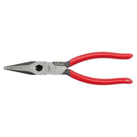 Milwaukee Tool 8 in. Long Nose Dipped Grip Pliers (Made in USA) MT505