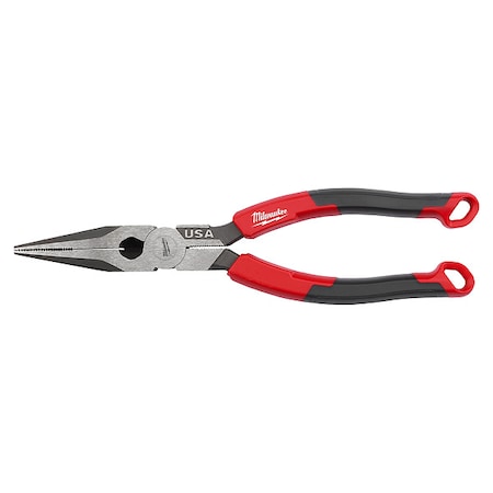 Milwaukee Tool 8 in. Long Nose Comfort Grip Pliers (Made in USA) MT555