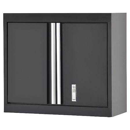 Sandusky Lee Wall Mount Cabinet, Steel, Black, 150 lb MW1F301226-9M