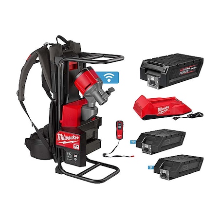 Milwaukee Tool MXF Back Concrete Vib. Kit+12.0 Battery MXF371-2XC, MXFHD812