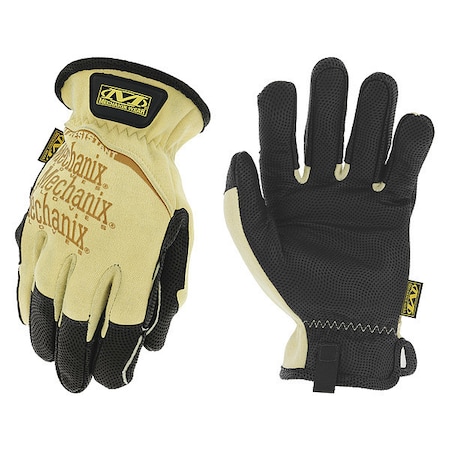 Mechanix Wear HRL-05 Welding Gloves, Shirred Slip-On Cuff, Keystone Thumb, Standard Goatskin, XL, 1 PR HRL-05-011