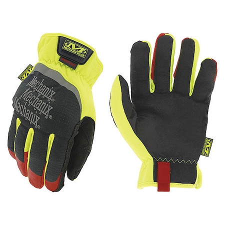 Mechanix Wear Hi-Viz FastFit(R) D4-360 Hi-Vis Cut Resistant Gloves, Synthetic Leather Palm, 10 SFF-X91-010