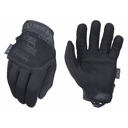 Mechanix Wear Tactical Glove, Synthetic Leather Palm, 10" Length, Rubberized Safety Cuff, Full Finger, Black TSCR-55-011