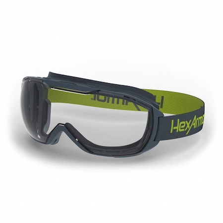 Hexarmor Safety Goggles, Clear Lens, Anti-Fog & Anti-Scratch, Indirect Vented, Dielectric, MX500 Series 12-12001-02