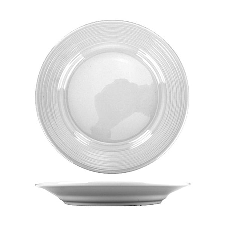 Iti Plate, 9" Dia, Bright White, PK24 MZ-8