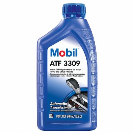 Mobil Transmission Fluid, MOBIL ATF 3309 (TOYOTA T-IV), 1QT Bottle 123062