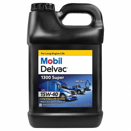 Mobil Engine Oil, 2.5 gal, Synthetic Blend 122493
