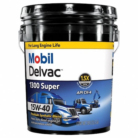 Mobil MOBIL DELVAC 1300 SUPER 15W-40, 5GA PAIL 122491