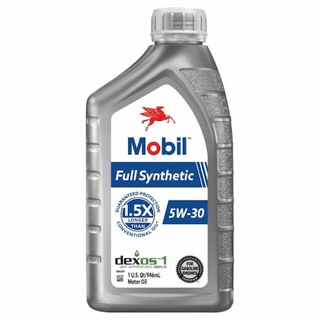 Mobil MOBIL Motor Oil: Synthetic, Biodegradable, 1 qt, 5W-30, Full Synthetic 125195