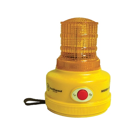 Railhead Gear Warning Light, Amber, LED, 2 D Batteries M100A-LED