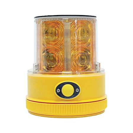 Railhead Gear Rechargeable SafetyLight, Amber, LED, Solar M18-SOLAR A