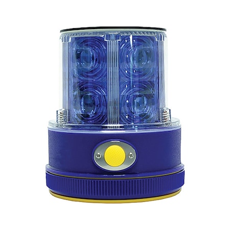 Railhead Gear Rechargeable Safety Light, Blue, LED, Solar M18-SOLAR B