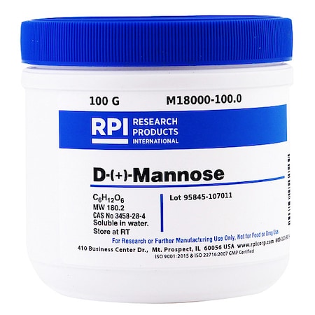 Rpi D-(+)-Mannose, 100g M18000-100.0