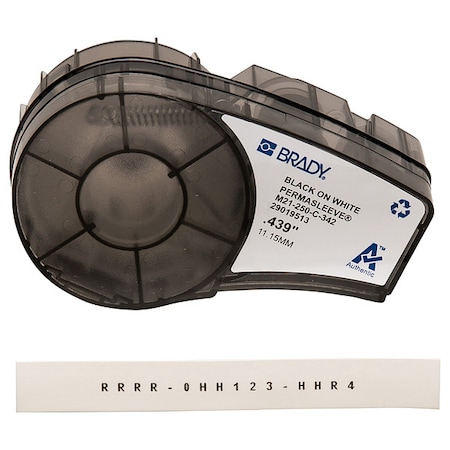 Brady Heat Shrink Wire and Cable Labels for Brady M210 and M211, 1/4in dia M21-250-C-342