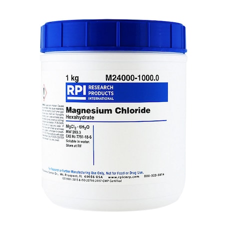Rpi Magnesium Chloride Hexahydrate, 1kg M24000-1000.0