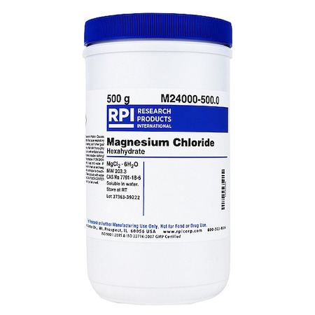 Rpi Magnesium Chloride Hexahydrate, 500g M24000-500.0