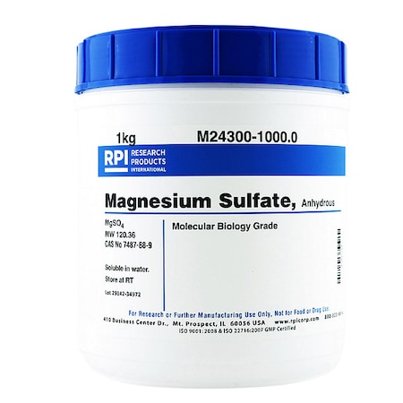 Rpi Magnesium Sulfate, Anhydrous, 1kg M24300-1000.0