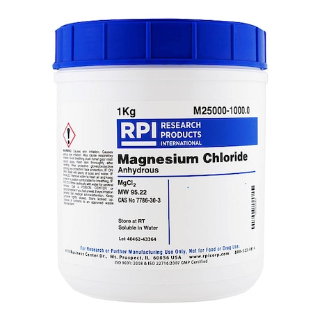 Rpi Magnesium Chloride, Anhydrous, 1kg M25000-1000.0