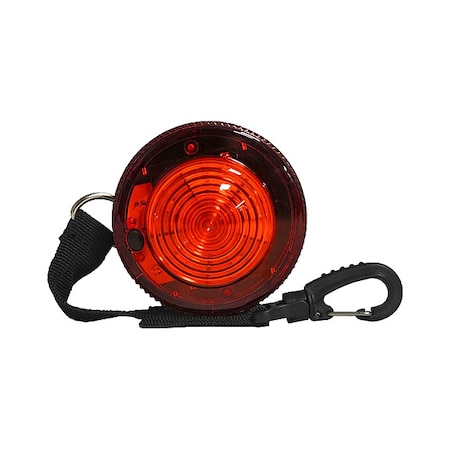 Railhead Gear Warning Light, Red, LED, 2 AA Batteries, Rating: IP66 M26-R