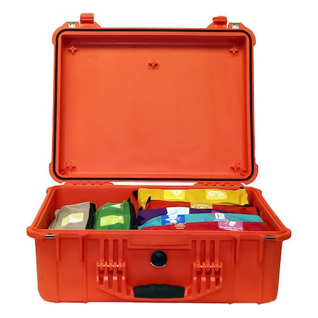First Voice Self-Contained Emergency Treatment System, Pelican Bag, 15 Components, 100 People Served M3101