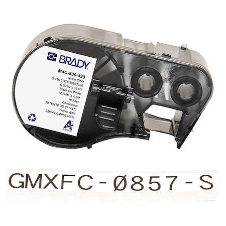 46kameさん専用 Brady Precut Label Roll Cartridge, White, Matte M4C-500-499