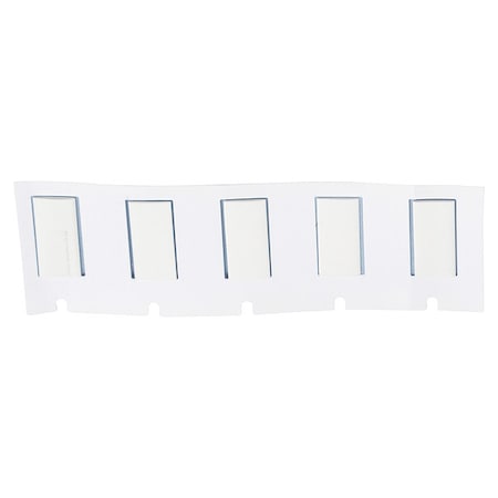 Brady Sleeve Label, White, Polyolefin, 3/4 in W M4-187-075-342