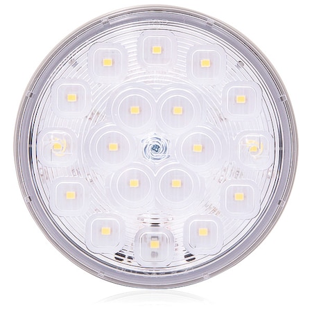 Maxxima Back Up Lamp, Round, Grommet, White M42324-A