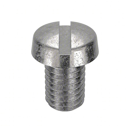 Zoro Select M8-1.25 x 12 mm Slotted Cheese Machine Screw, Plain 18-8 Stainless Steel, 25 PK M51120.080.0012