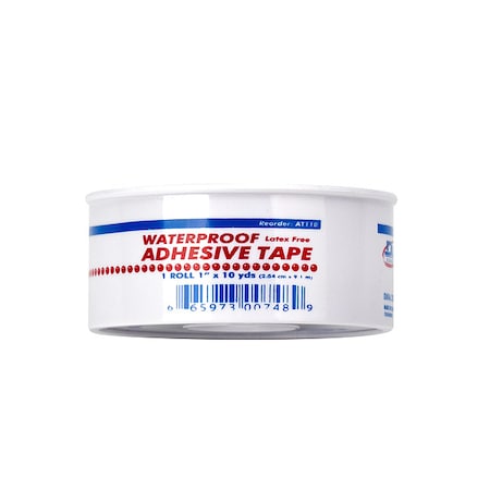 FIRST AID ONLY Waterproof Tape, White, WP1 in W, 10 in. L M688-P