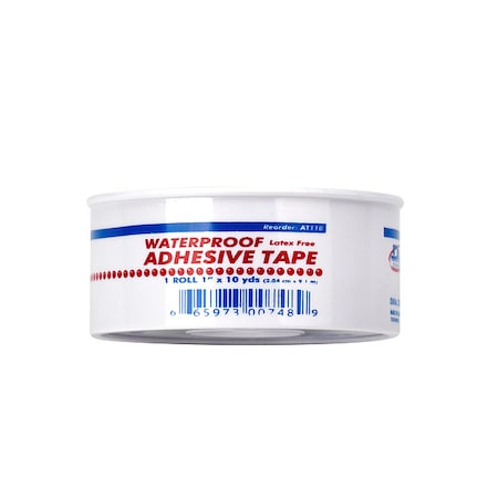 First Aid Only Waterproof Tape, White, WP1 in W, 10 in. L M688-P