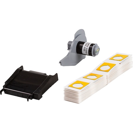 Brady Pre-Cut Label Stock Roll, Yellow, Gloss M7-167-593-YL